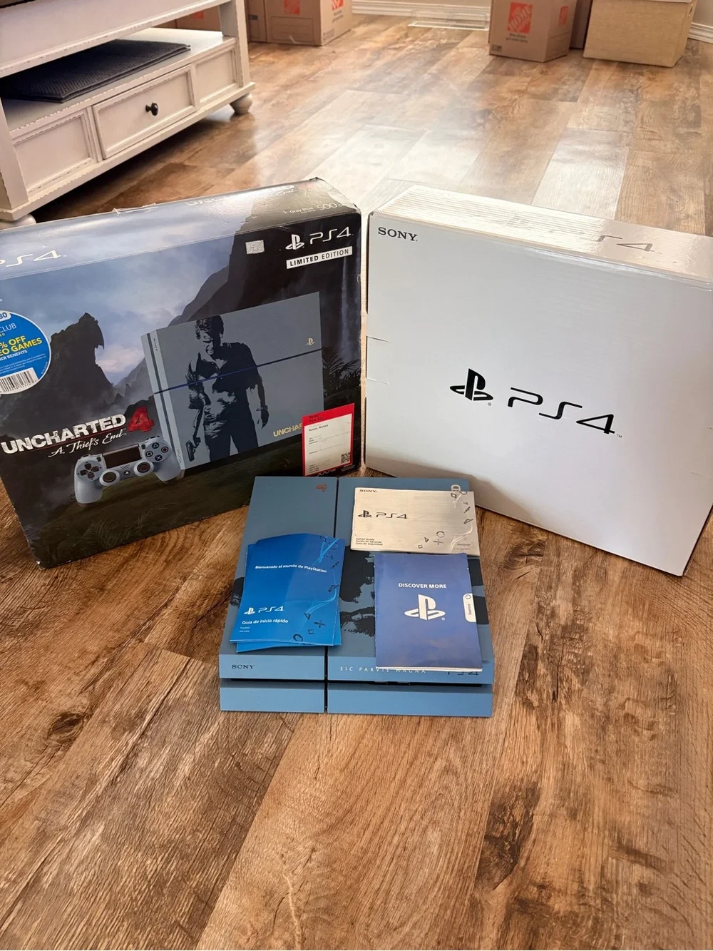Sony PS4 Uncharted 4 Limited Edition Console - Blue/Gray Finish